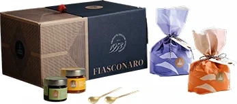 Fiasconaro Geschenk-Set Degustazione mit zwei Panettoni und Aufstrichen
